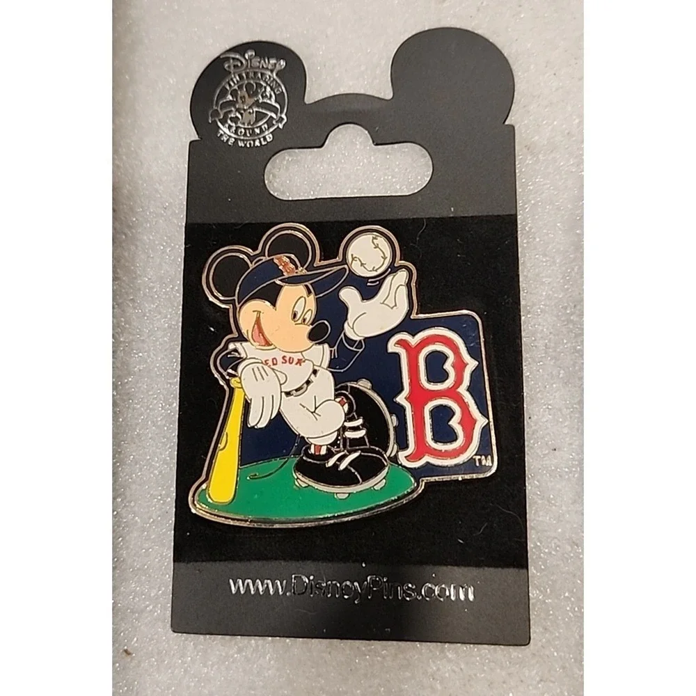Disney‎ Mickey Mouse Boston Red Sox Uniform Major League Baseball 2008 Pin 45151